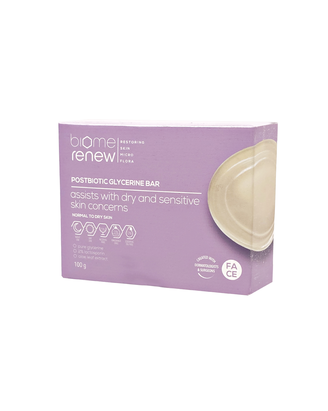 BiomeRenew™ PostBiotic Glycerine Soap 100g